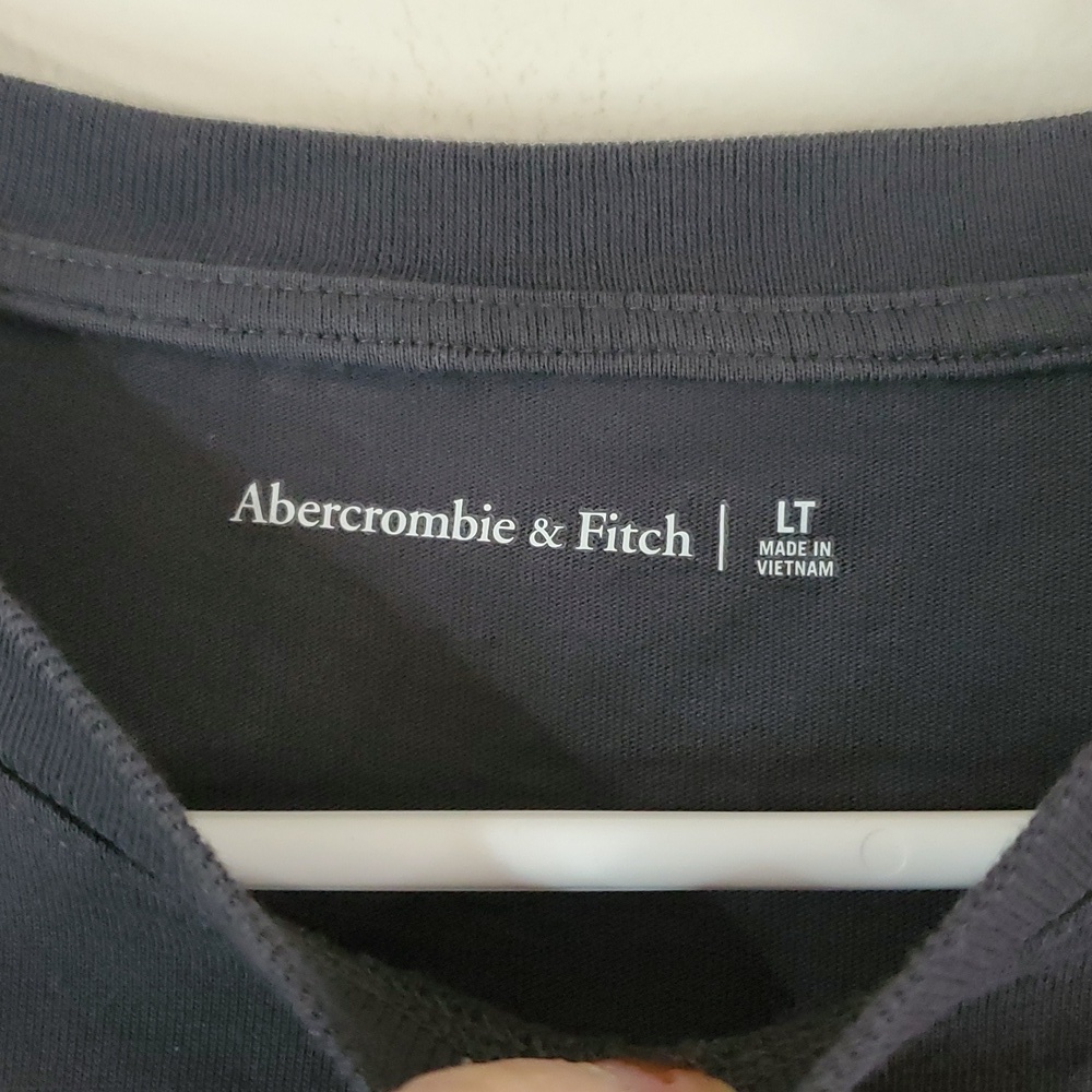 Abercrombie & Fitch T-Shirt Maxi Dress Size Large Tall Grey Side Slit Minimalist - Picture 6 of 11